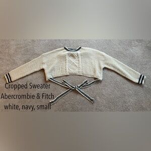 Abercrombie & Fitch Cropped Bow Sweater